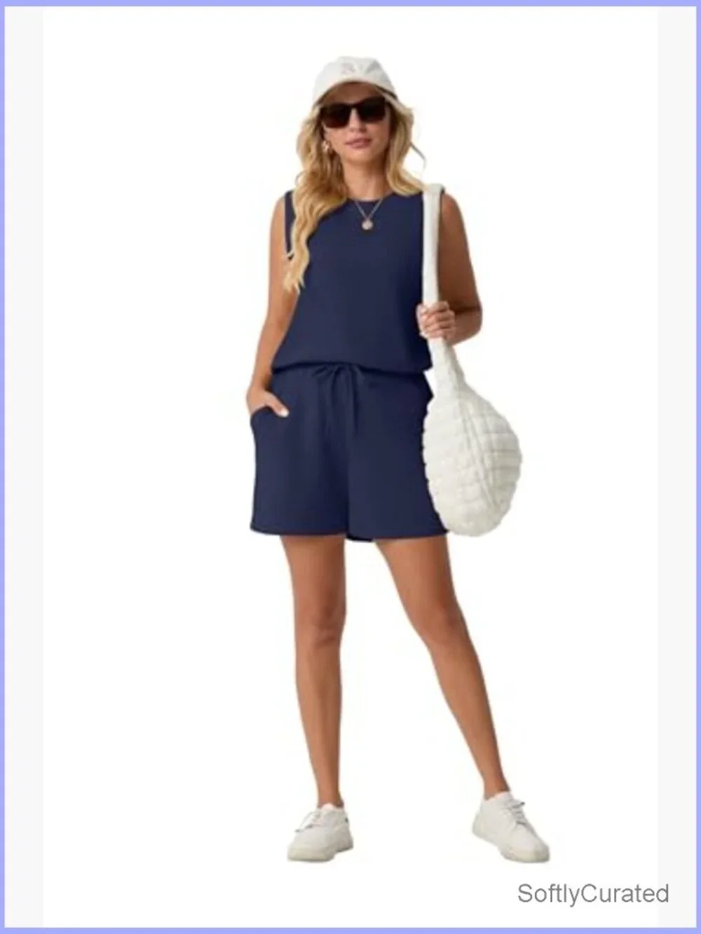 2 Piece Shorts Set: Tank Top & Matching Shorts Summer Lounge